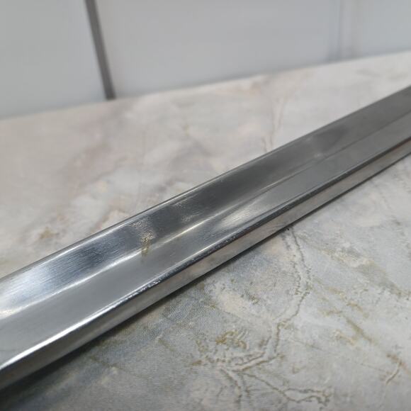 Vintage Stainless Finely Serrated Unique 2 Point Butter or Tomato Knife Unmarked - Picture 5 of 10